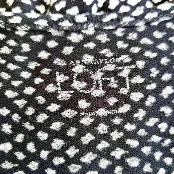 Loft Women’s Sleeveless Blouse Size Small Black & White - Picture 6 of 8